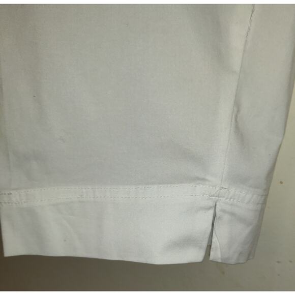 Karen Rogers White Shorts Women's PLUS 22W Stretch Minimalist NWT Belted Pockets - Picture 2 of 16